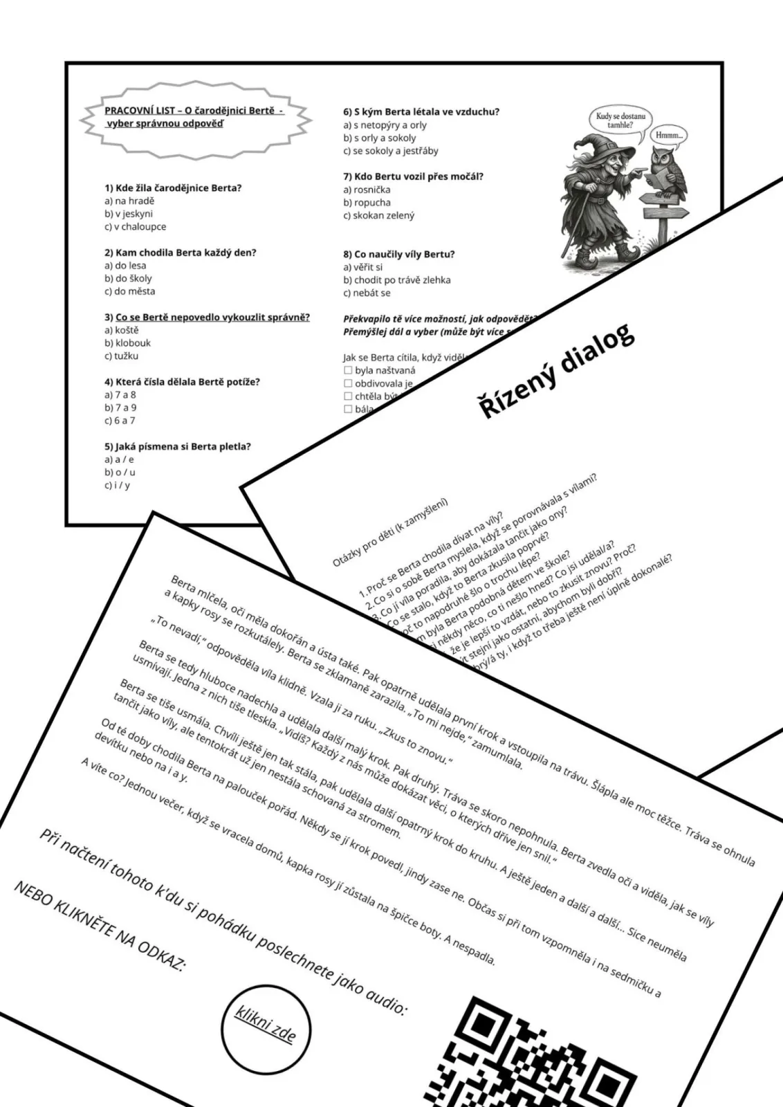 ČARODĚJNICE - PŘÍPRAVA NA 2h - koncovky podstatných jmen, pohádka, kvíz - projek – náhled 5