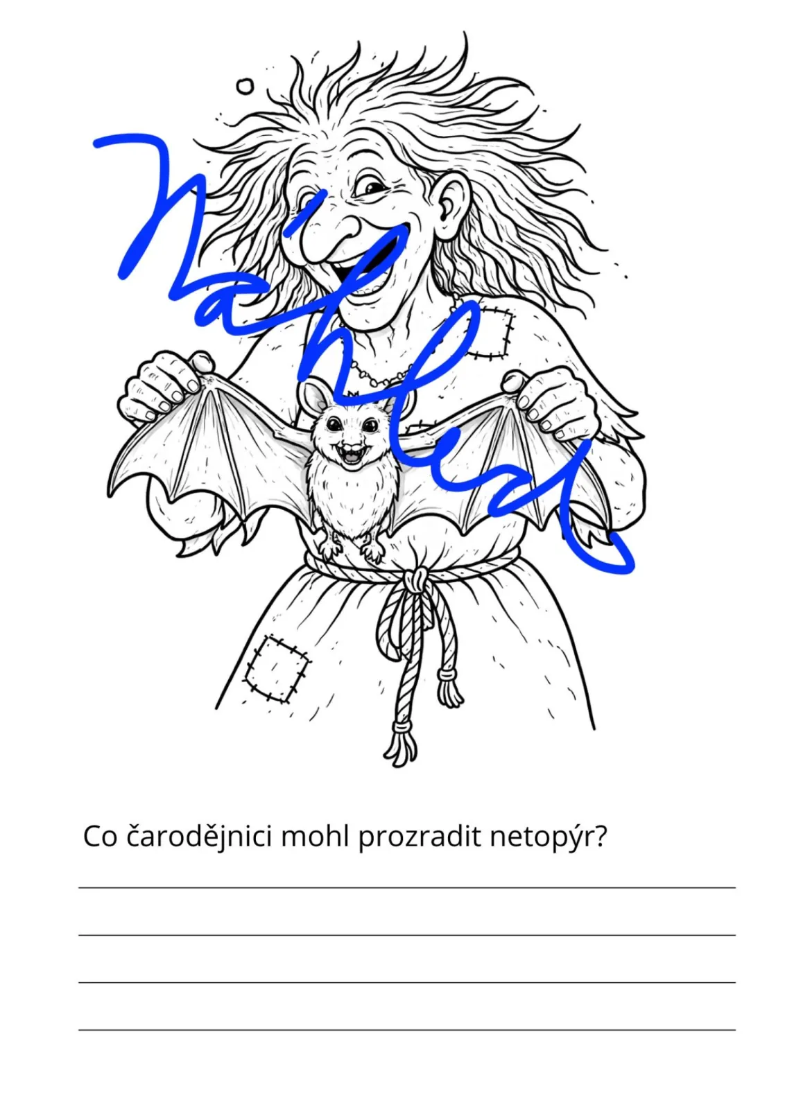 ČARODĚJNICE - pracovní omalovánky trochu jinak – náhled 8