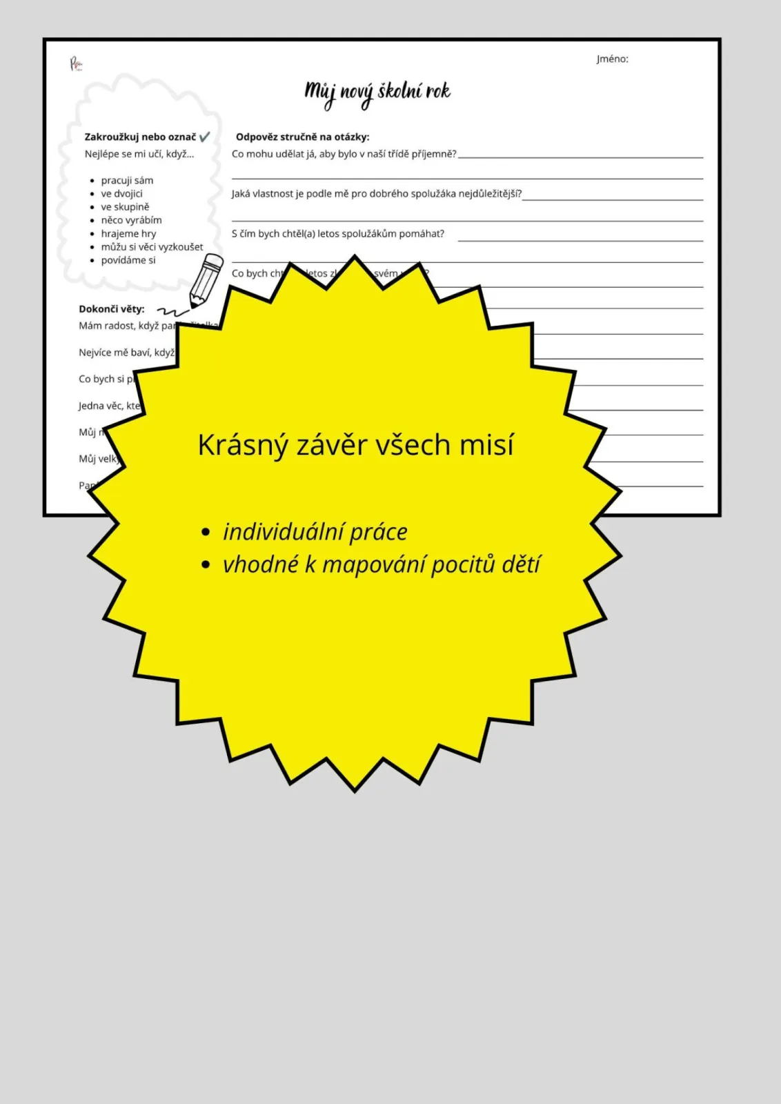 BOZP, ŠKOLNÍ ŘÁD - MISE NA ZAČÁTEK ŠKOLNÍHO ROKU - 1. TÝDEN – náhled 5