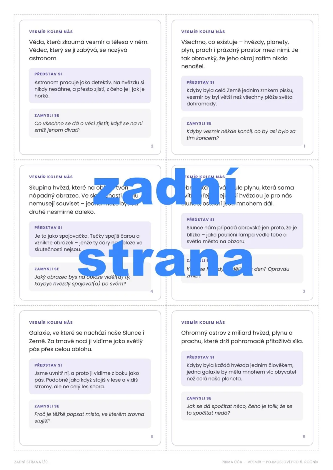 Vesmír – kompletní materiál na celý tematický celek – náhled 6