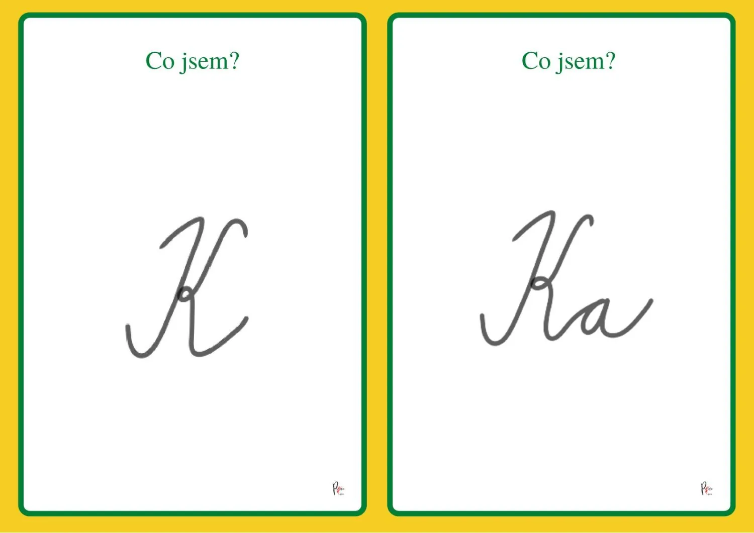 KARTY PSANÉHO PÍSMA – PÍSMENA A SLABIKY S NIMI TVOŘENÉ K –Š -R – náhled 3