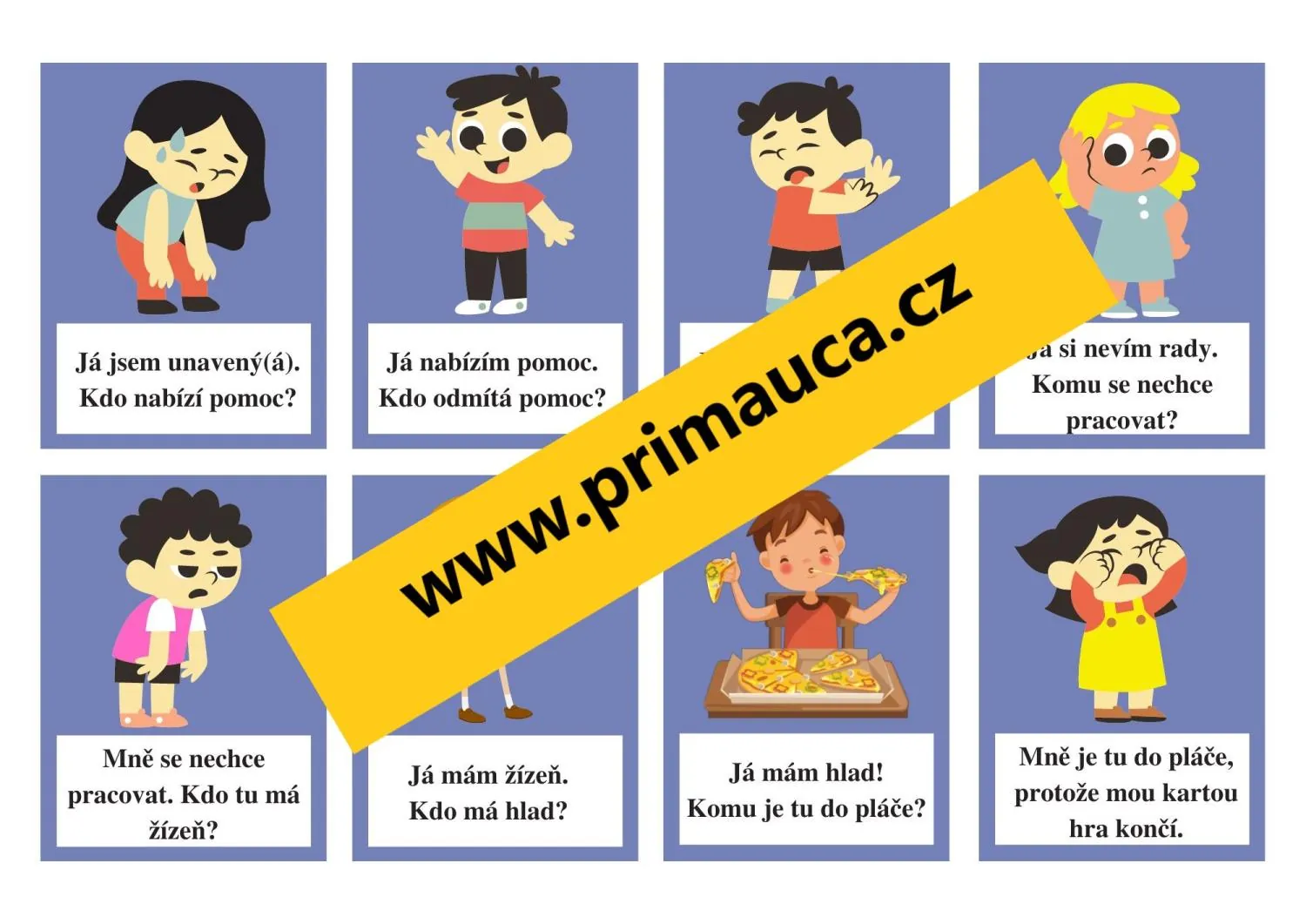 KARTY JÁ JSEM, KDO JE + ROZŠIŘUJÍCÍ HRA PRO TŘÍDU NA CELOU HODINU – náhled 3