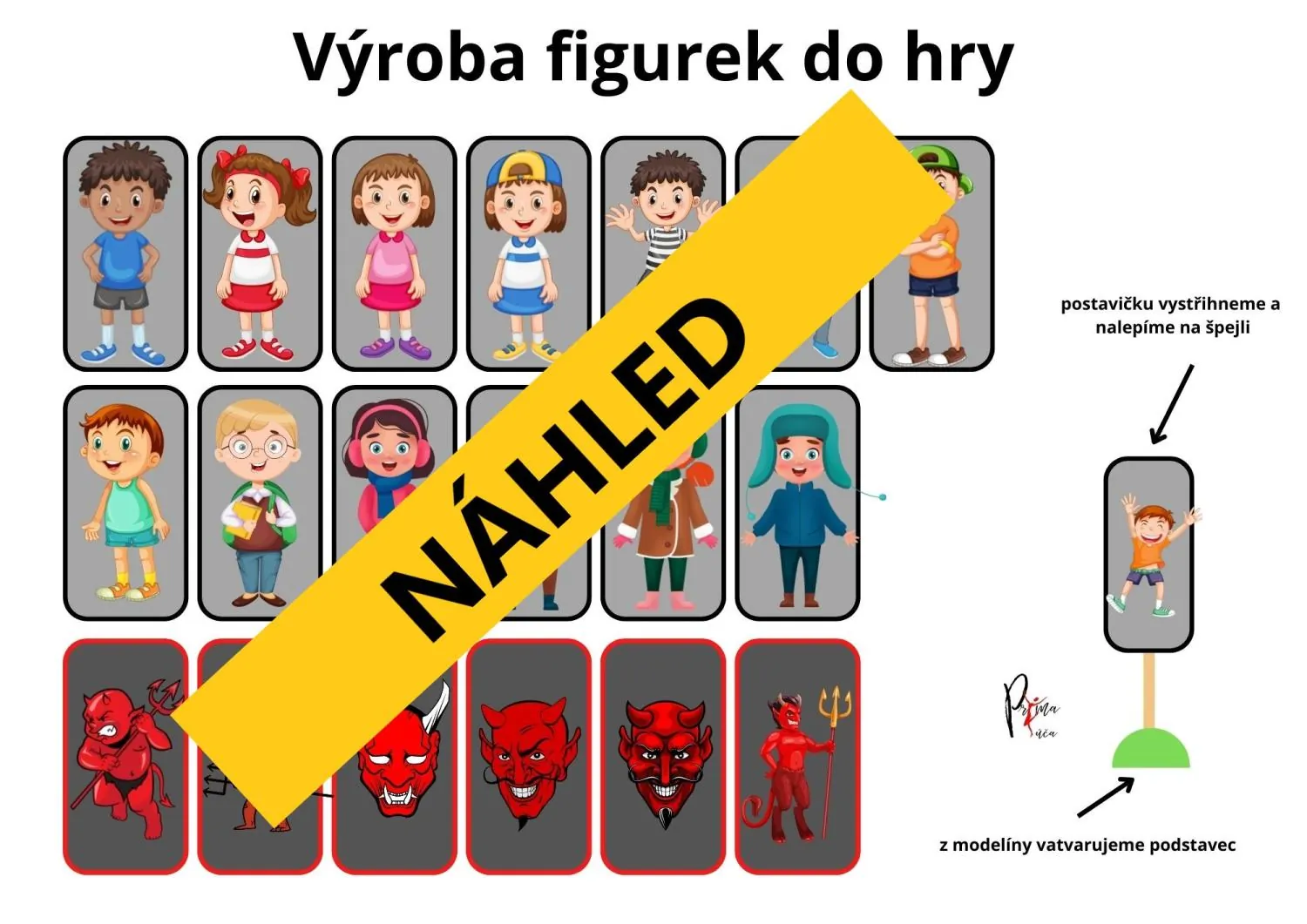 HRA PRO PRVŇÁČKY – UTEČ ČERTOVI! PROCVIČOVÁNÍ NUMERACE 0 - 10 - ZÁBAVNOU FORMOU – náhled 3