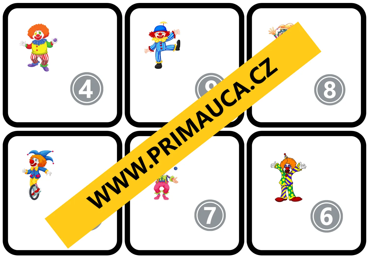 MASOPUST - KARNEVALOVÁ MATEMATIKA - VÝUKOVÁ HRA PRO PRVŇÁČKY – náhled 7