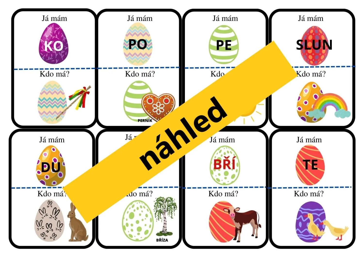 Centra aktivit - MATEMATIKA A ČEŠTINA HROU - práce ve skupinkách – náhled 8