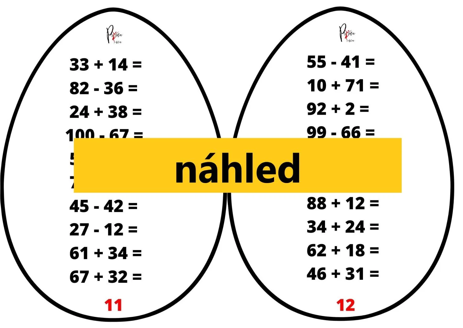 Centra aktivit na Velikonoce - MATEMATIKA A ČEŠTINA HROU - skupinky – náhled 8
