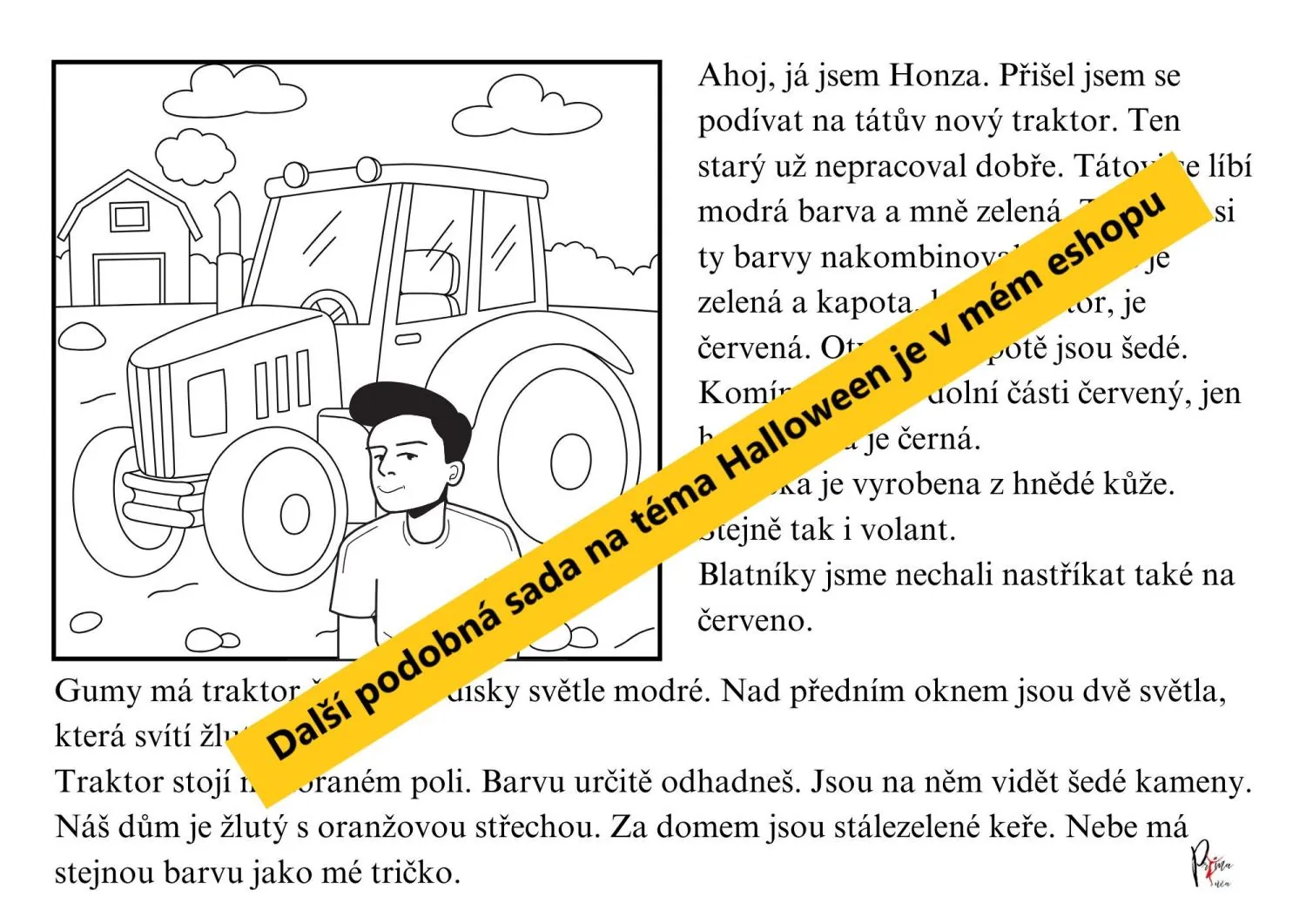 PODZIMNÍ ČTENÍ S POROZUMĚNÍM S OMALOVÁNKY - Přečti si pozorně a vybarvuj! – náhled 6