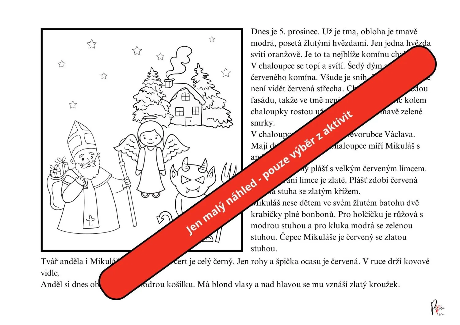PROJEKTOVÝ DEN - MIKULÁŠ - 4 PŘEDMĚTY - KOMPLETNÍ PŘÍPRAVA A SKVĚLÝ DEN BEZ NUDY – náhled 6