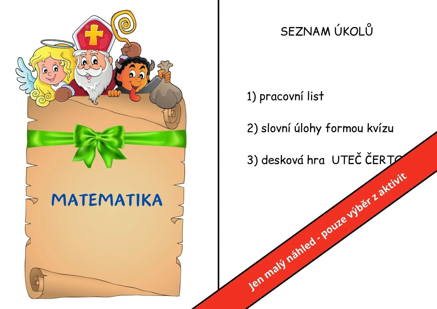 PROJEKTOVÝ DEN - MIKULÁŠ - 4 PŘEDMĚTY - KOMPLETNÍ PŘÍPRAVA A SKVĚLÝ DEN BEZ NUDY – náhled 14