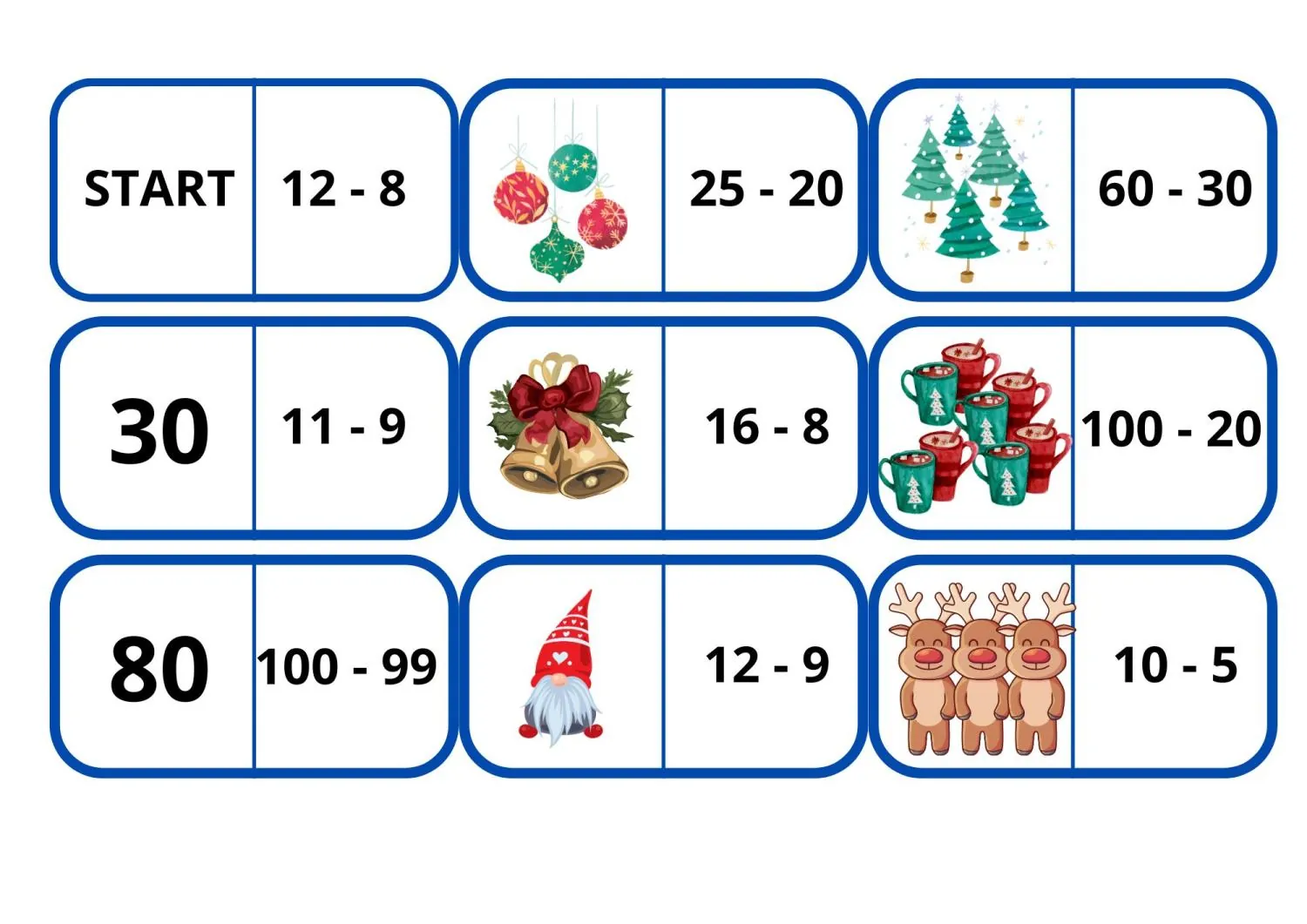 Vánoční matematika - rozcvička na začátek hodiny – náhled 6