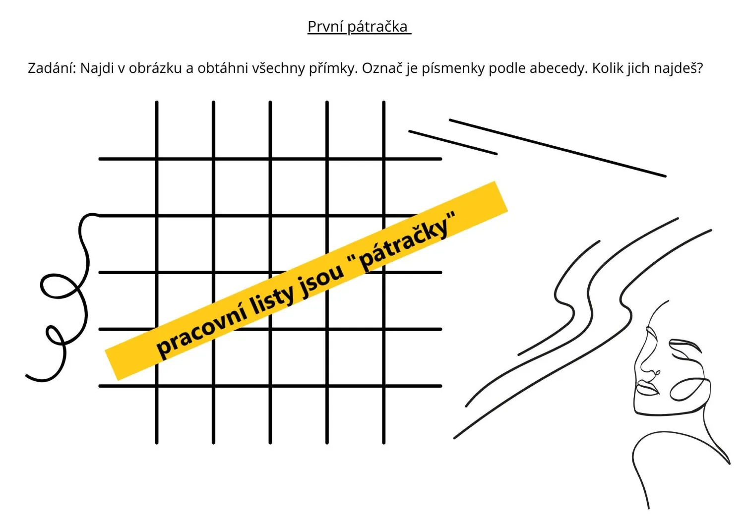 PŘÍMKY, POLOPŘÍMKY A ÚSEČKY - učíme se geometrii – náhled 4