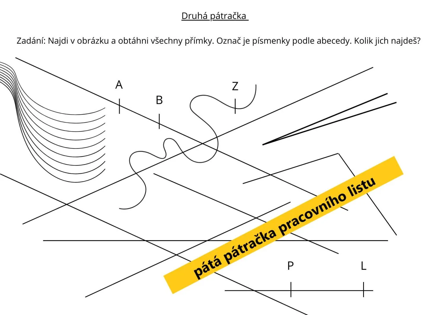 PŘÍMKY, POLOPŘÍMKY A ÚSEČKY - učíme se geometrii – náhled 5