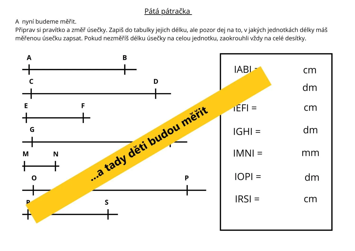 PŘÍMKY, POLOPŘÍMKY A ÚSEČKY - učíme se geometrii – náhled 6