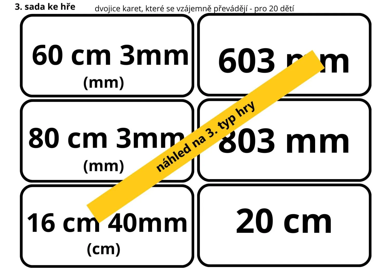 Převody jednotek délky - HRA NA PŘEVADĚČE - aktivity mimo lavice – náhled 8