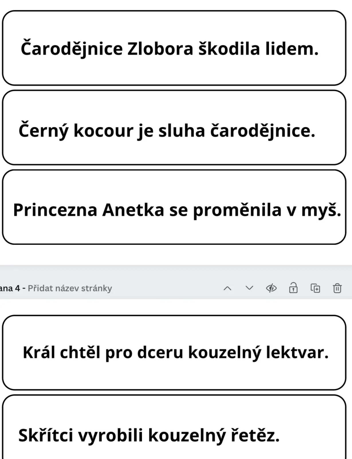 O zlé čarodějnici Zloboře. - doplňující materiál, běhací diktát, osnova. – náhled 2
