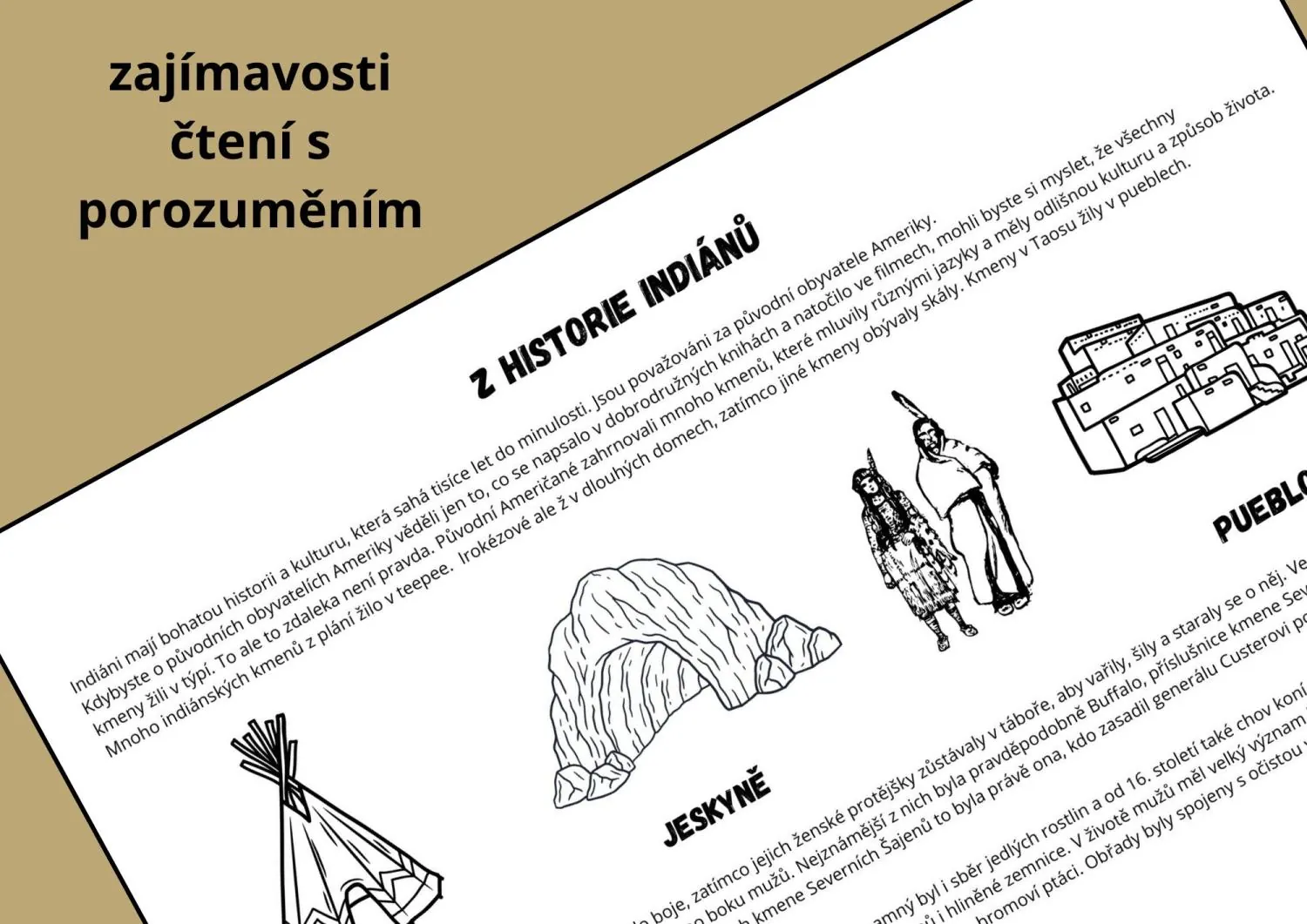 ŠKOLA V PŘÍRODĚ - téma INDIÁNI - pracovní listy k výuce s LAPAČEM SNŮ - 2. třída – náhled 2