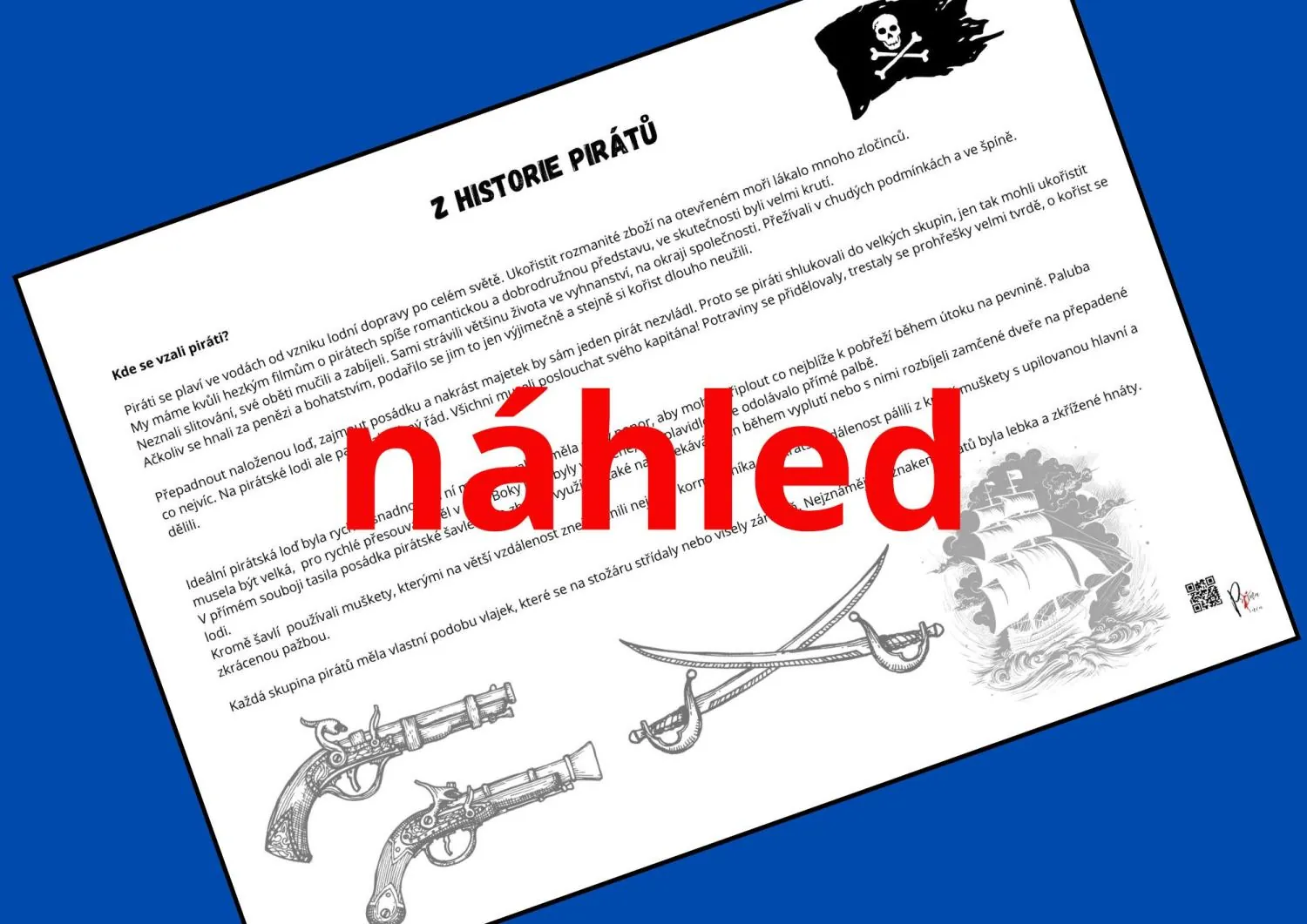 ŠKOLA V PŘÍRODĚ - téma PIRÁTI - 2. třída – náhled 4