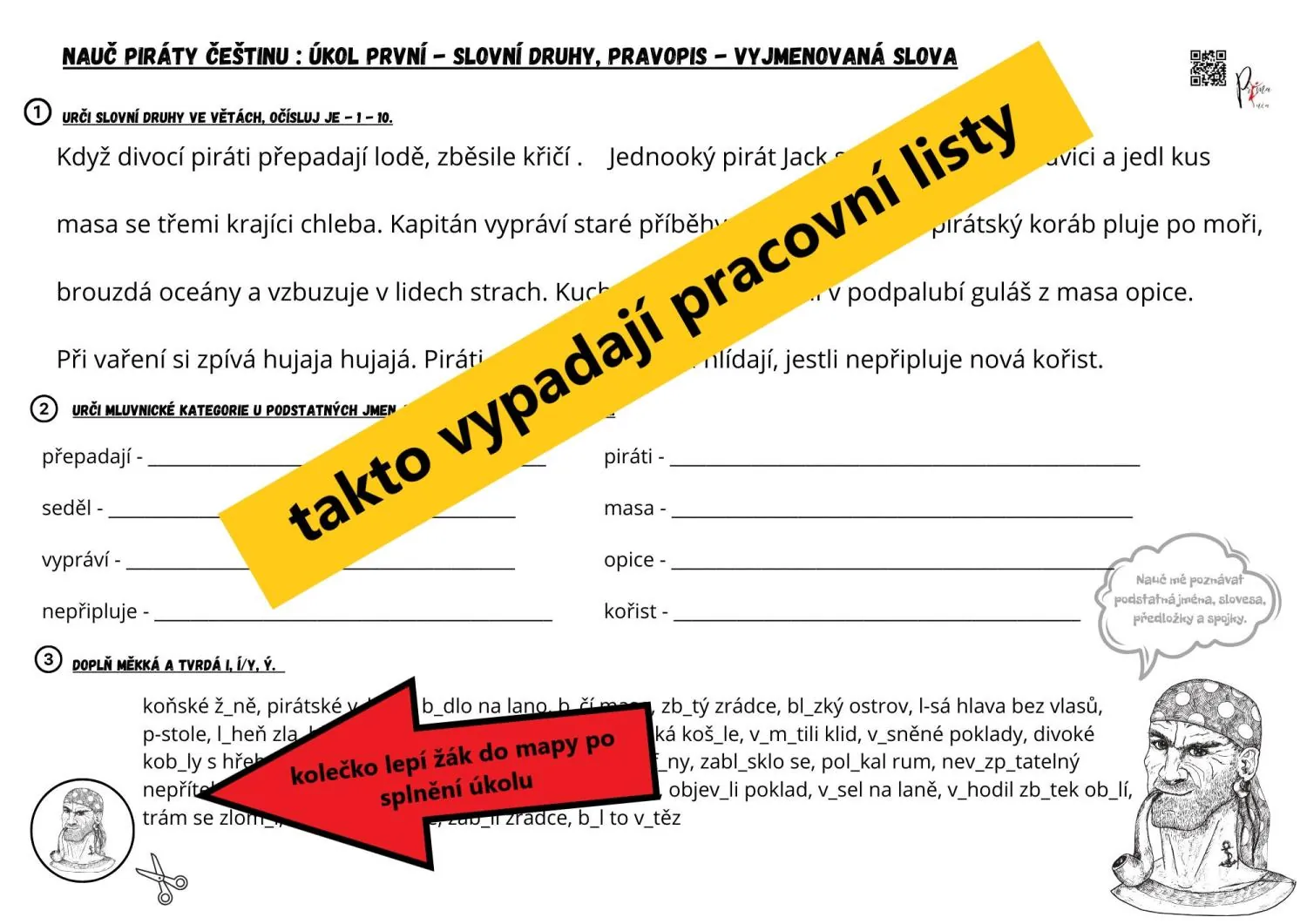 ŠKOLA V PŘÍRODĚ - téma PIRÁTI - 3. třída – náhled 2
