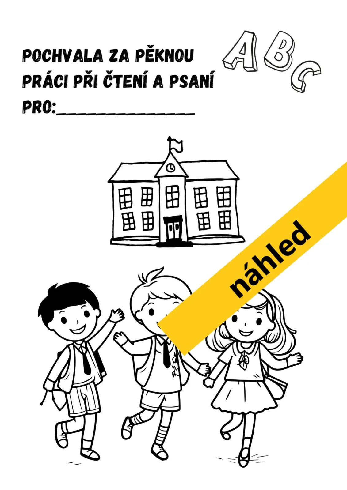 PÍSEMNÉ PRÁCE NA KONEC ŠKOLNÍHO ROKU - VARIANTY PRO DĚTI S SPU - čjl - 4. třída – náhled 3