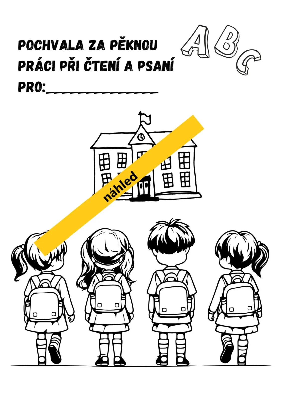 PÍSEMNÉ PRÁCE NA KONEC ŠKOLNÍHO ROKU - VARIANTY PRO DĚTI S SPU - čjl - 4. třída – náhled 4