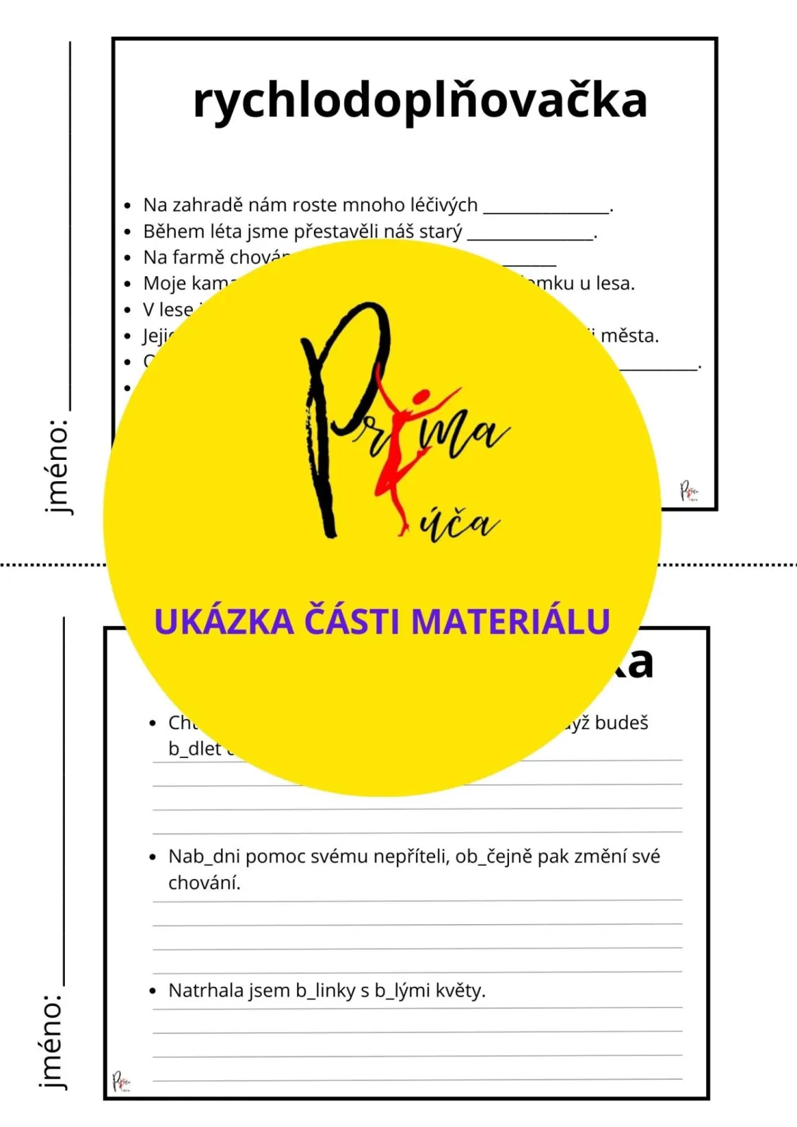 VYJMENOVANÁ SLOVA PO - B - S POHÁDKOU – náhled 7