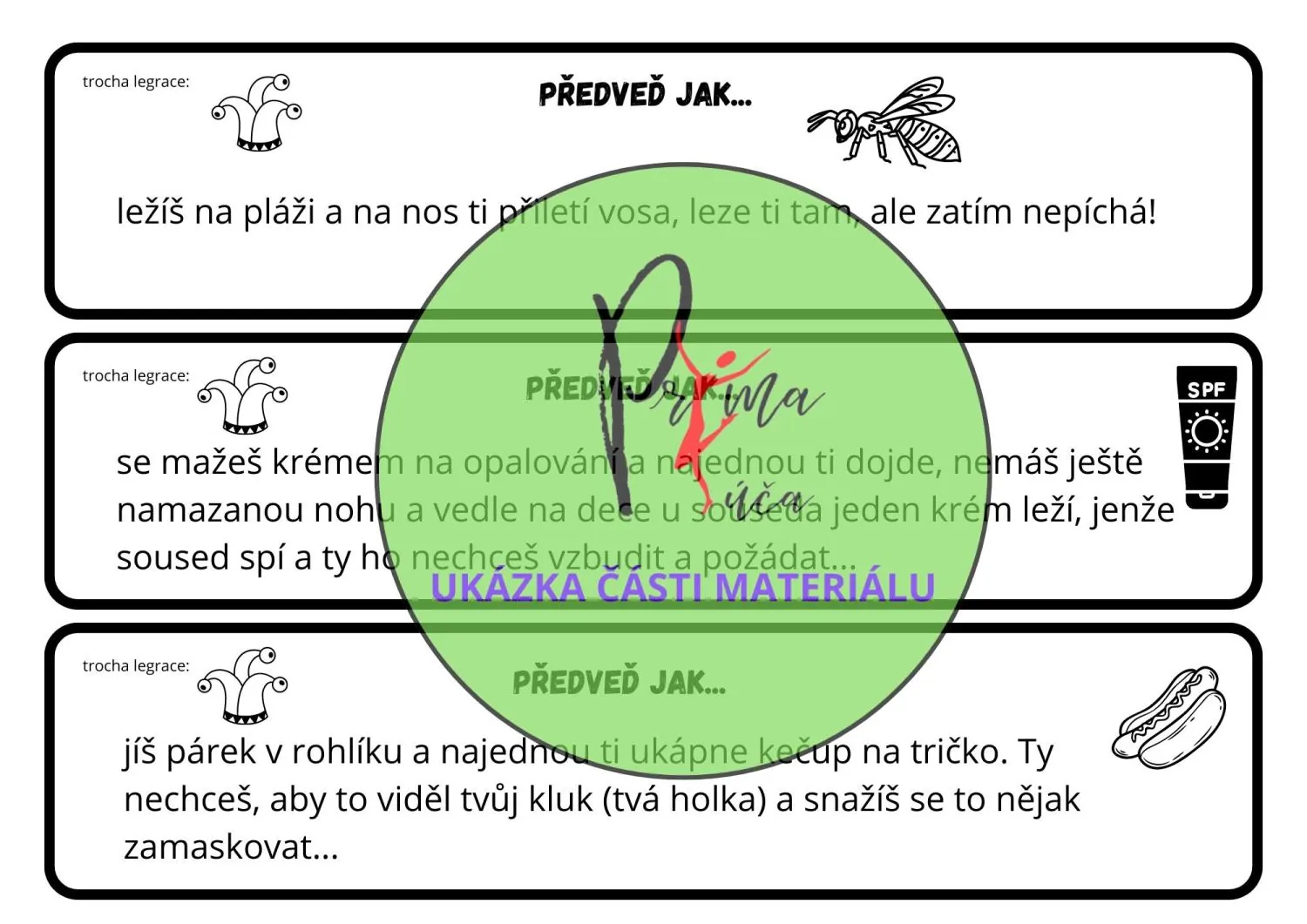 VYPRÁVÍME SI O PRÁZDNINÁCH - komunitní kruh, legrace, pantomima – náhled 3