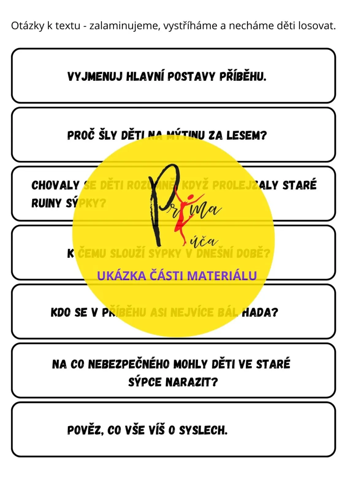 VYJMENOVANÁ SLOVA PO - S - S POHÁDKOU a úkoly – náhled 5