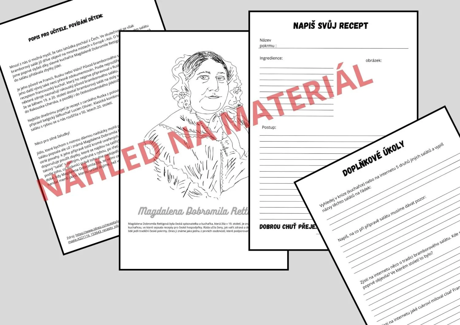 POPIS PRACOVNÍHO POSTUPU - Jak se připravuje bramborový salát – náhled 3
