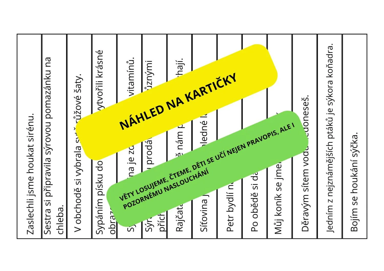 VYJMENOVANÁ SLOVA PO S - DUOBINGO - HRA K PROCVIČENÍ - 5. SADA – náhled 4