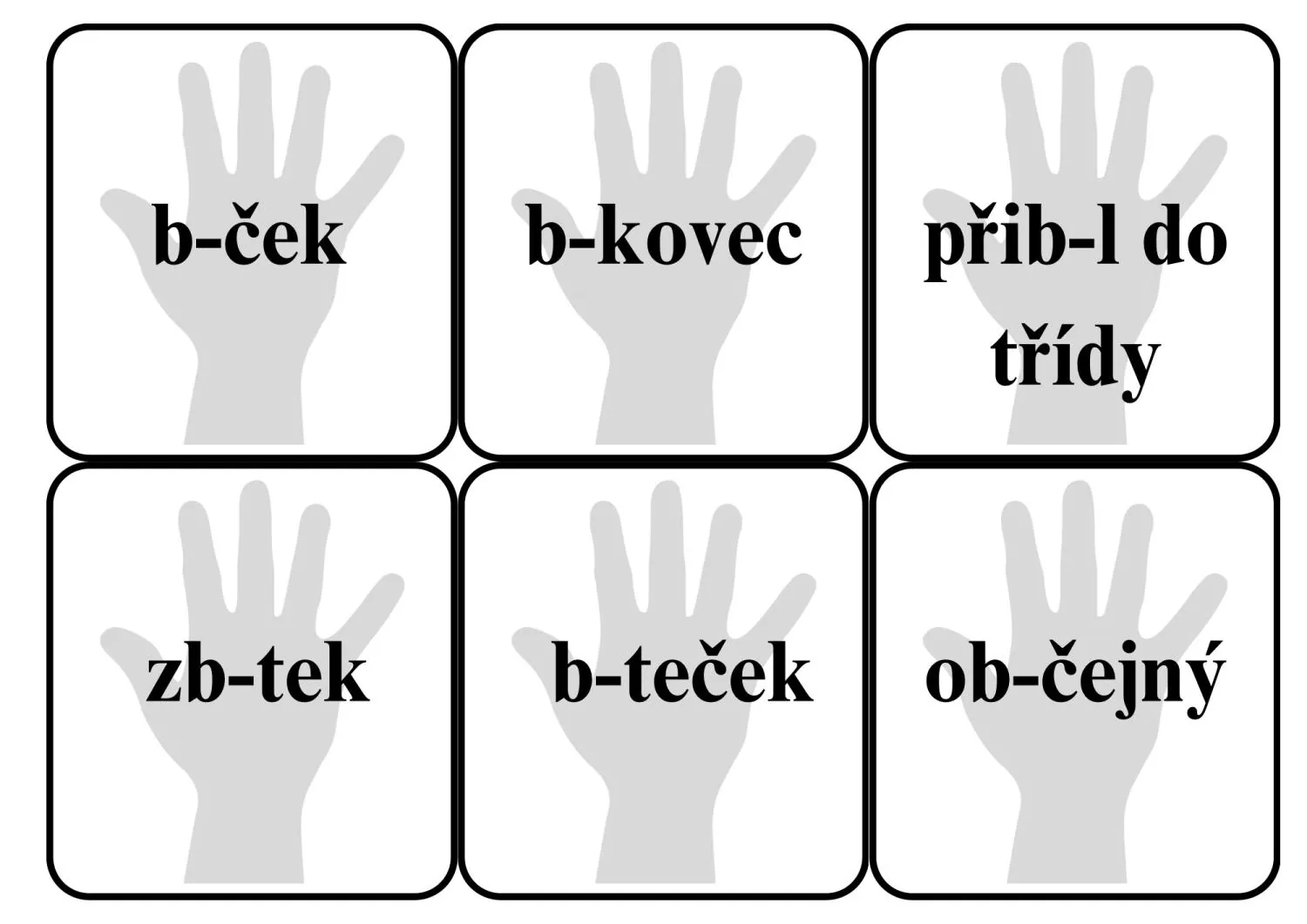VYJMENOVANÁ SLOVA PO B- HRA DO DVOJIC, TROJIC - PŘEBÍJENÁ – náhled 4