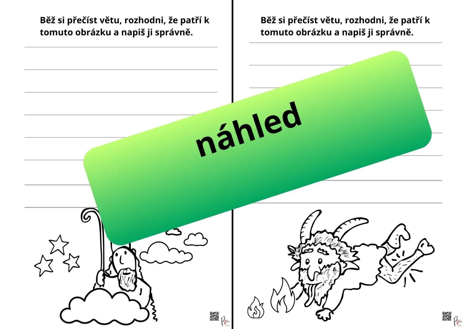 VYJMENOVANÁ SLOVA PO - B, L - S ČERTEM A MIKULÁŠEM – náhled 2