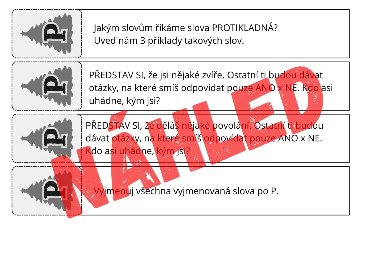 VYJMENOVANÁ SLOVA - VÁNOČNÍ OPAKOVAČKA - ROZDÝCHÁVAČKA - HRA – náhled 5