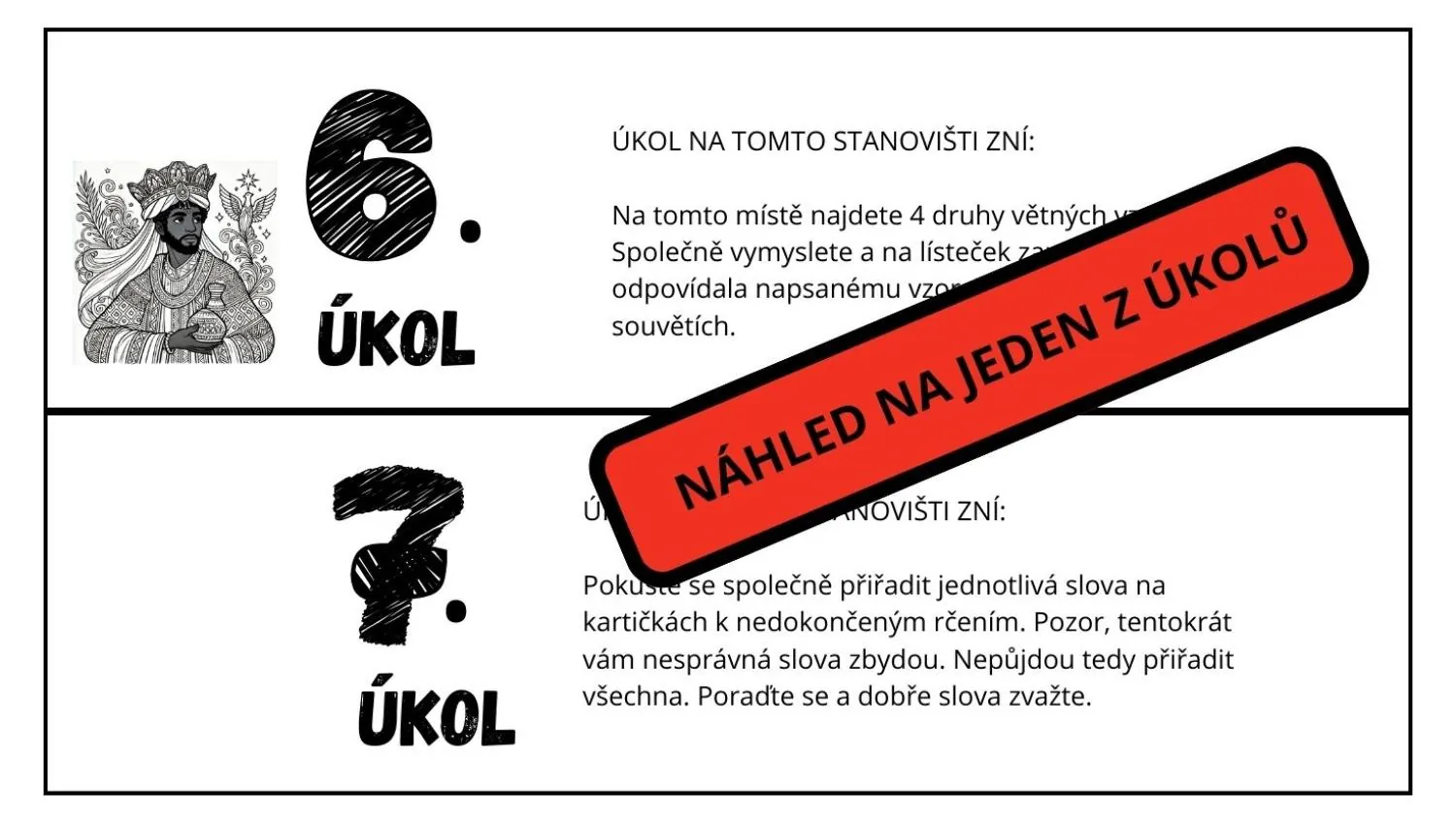 Tři králové - VYJMENOVANÁ SLOVA, VÝZNAM SLOV, SOUVĚTÍ - 8 STANOVIŠŤ S ÚKOLY – náhled 13