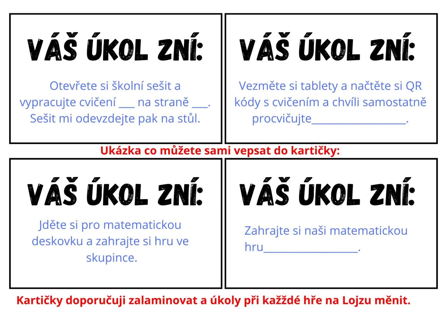 NÁSOBILKA DO 50 - ULHANÝ LOJZA - ORIGINÁLNÍ ZÁBAVNÁ HRA MIMO LAVICE - SKUPINKY – náhled 5