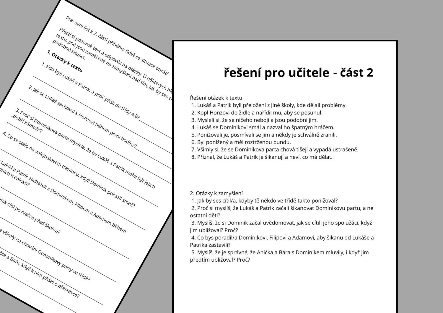 LASKAVOST, HODNOTY, MORÁLKA - ŠIKANA DO NAŠÍ TŘÍDY NEPATŘÍ - PŘÍBĚH, DISKUZE – náhled 4