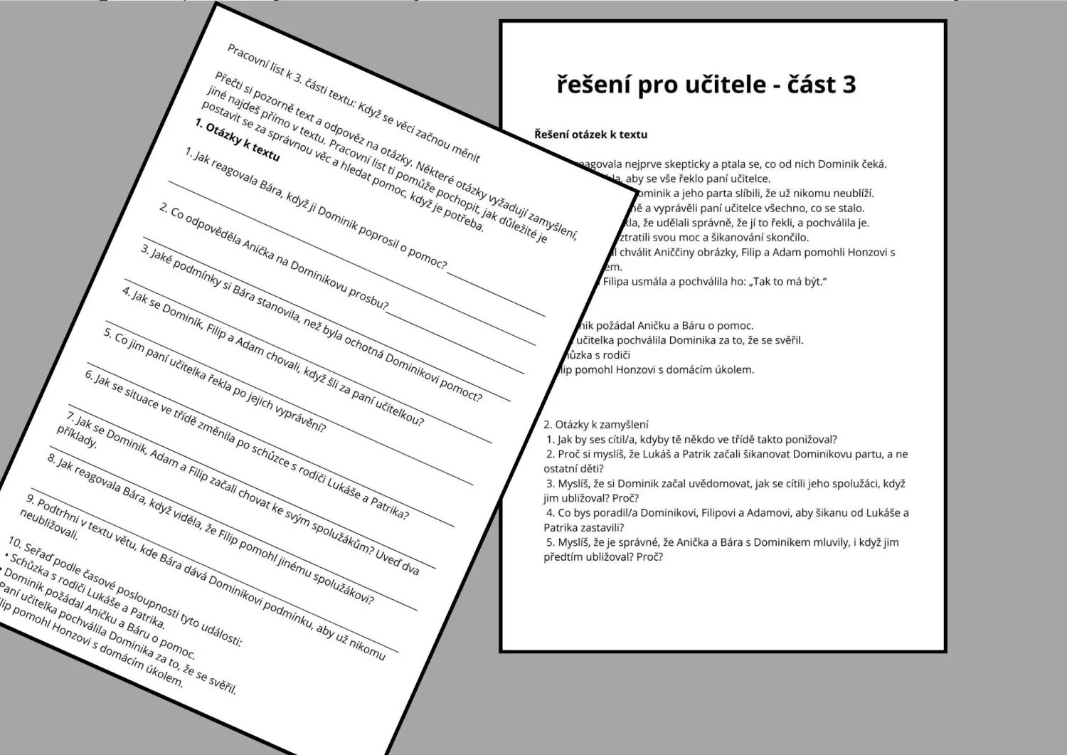 LASKAVOST, HODNOTY, MORÁLKA - ŠIKANA DO NAŠÍ TŘÍDY NEPATŘÍ - PŘÍBĚH, DISKUZE – náhled 5
