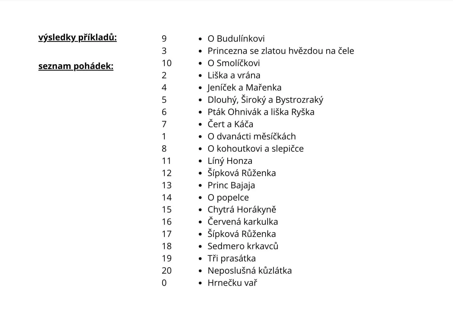 SČÍTÁNÍ A ODČÍTÁNÍ DO 20 S POHÁDKAMI - VYPRAVOVÁNÍ – náhled 4