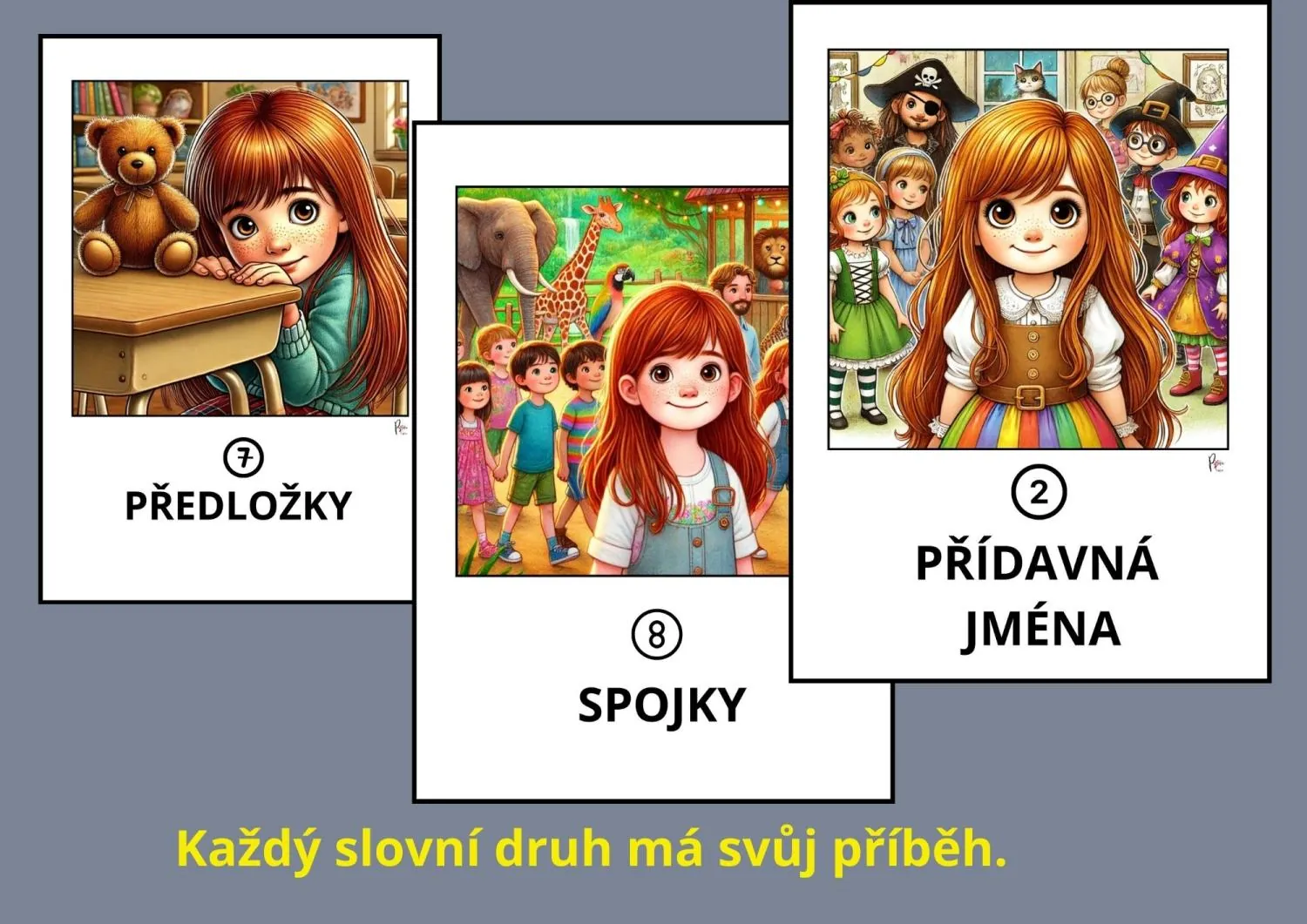 SLOVNÍ DRUHY - Ten nejlepší příběh o třídě,  která dokázala objevit slovní druhy – náhled 2