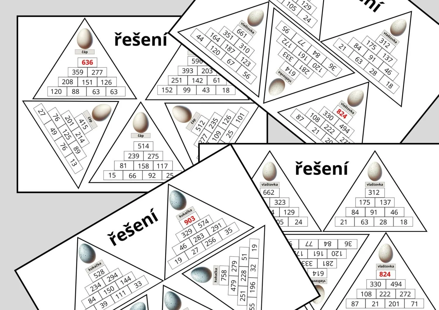 JARO - PTÁCI A MATEMATIKA - POZNÁVÁNÍ A HLEDÁNÍ MLÁĎAT - NUMERACE DO 1000 – náhled 7