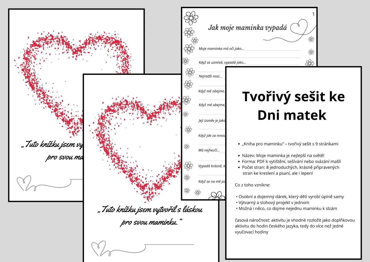 DEN MATEK - Kniha pro maminku – tvořivý sešit ke Dni matek – náhled 2