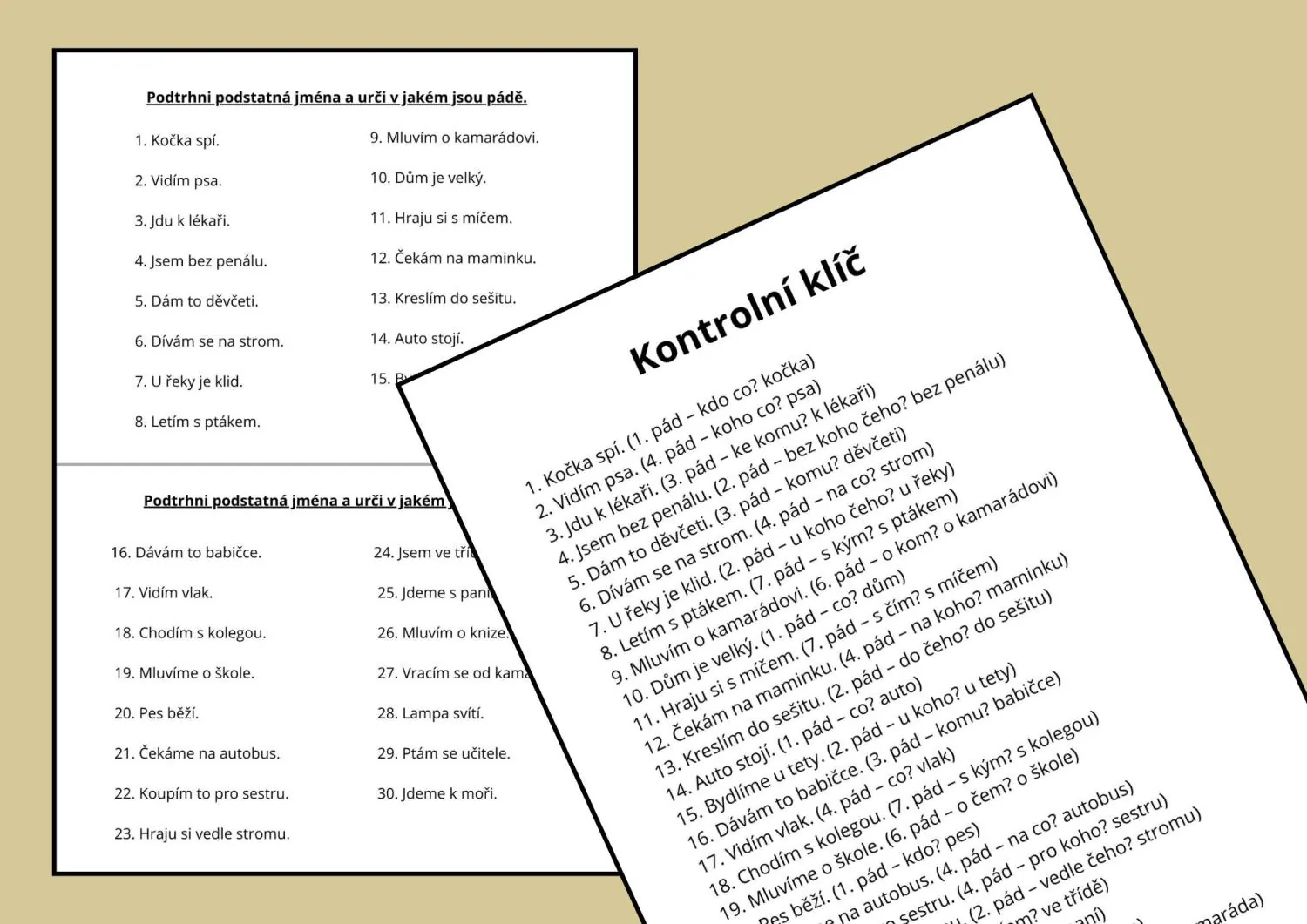 PÁDY PODSTATNÝCH JMEN - VELIKONOČNÍ TEMATIKA - SKUPINKOVÉ I INDIVIDUÁLNÍ PRÁCE – náhled 4
