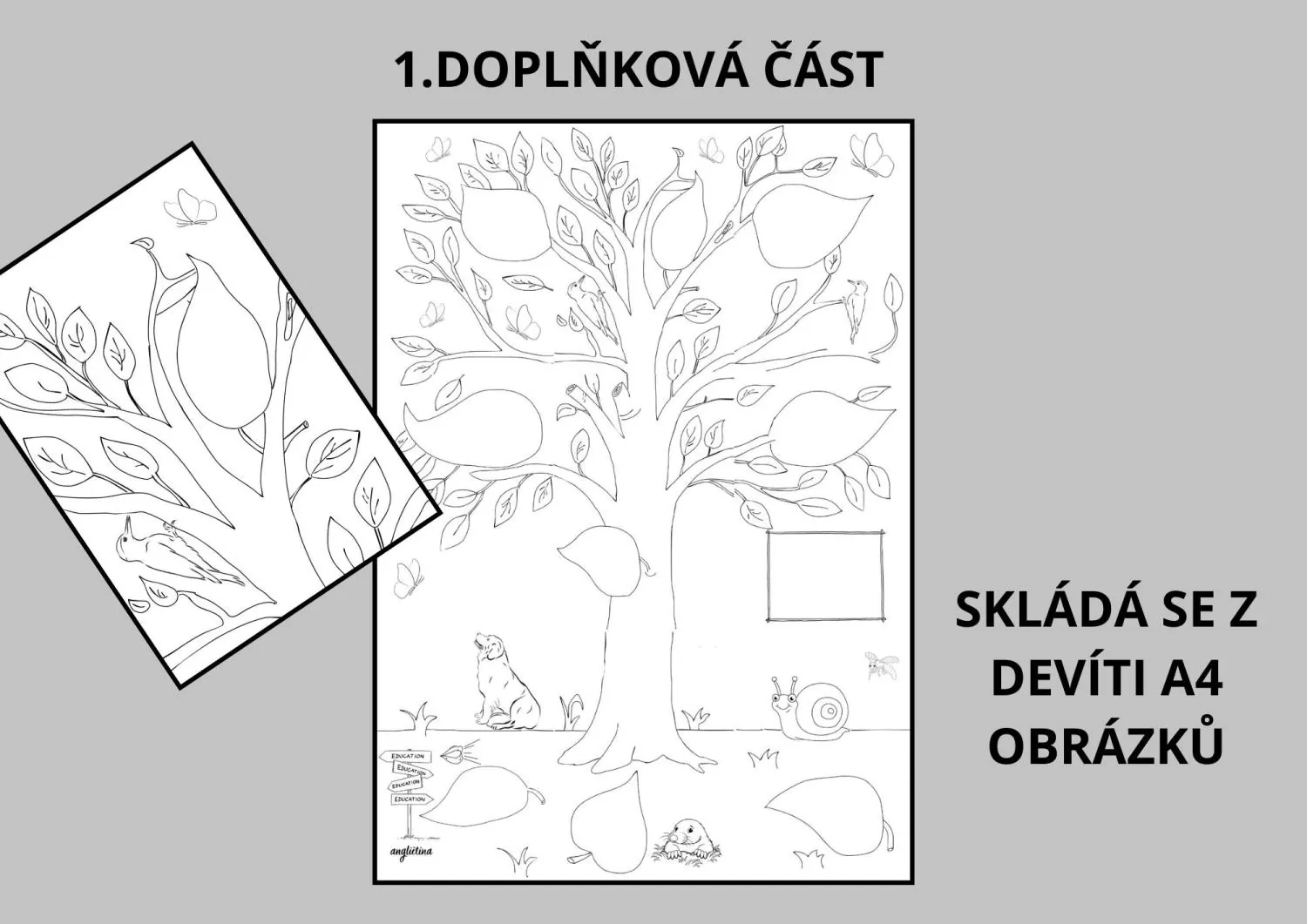 Kooperativní obrázek na začátek nebo konec školního roku – Naše třída – náhled 2