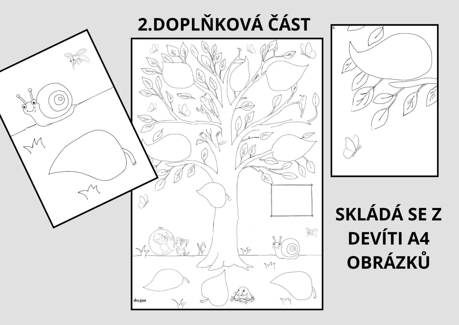 Kooperativní obrázek na začátek nebo konec školního roku – Naše třída – náhled 4