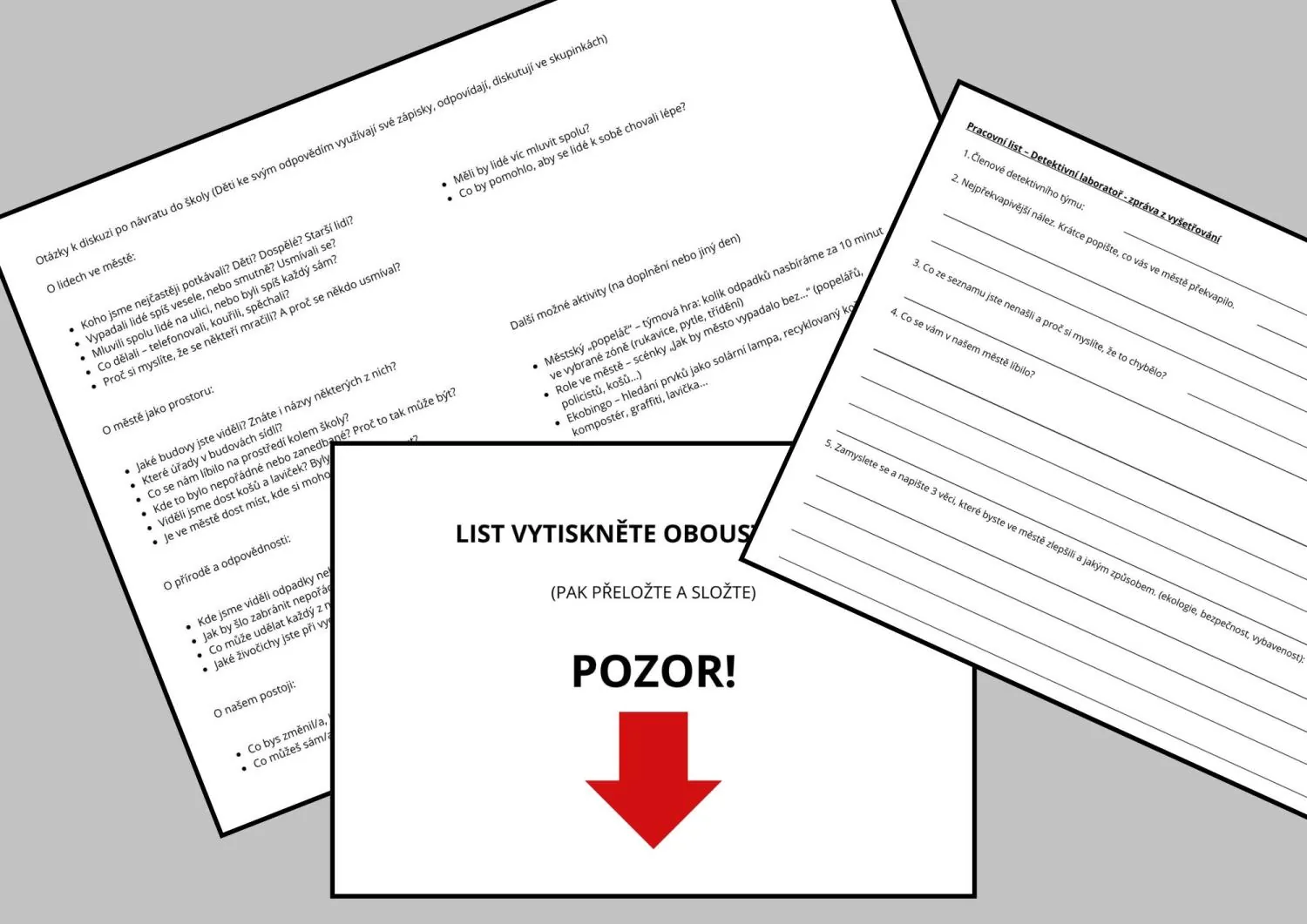 Projektový den – zážitková výprava do okolí školy - DETEKTIVNÍ LABORATOŘ - MĚSTO – náhled 2