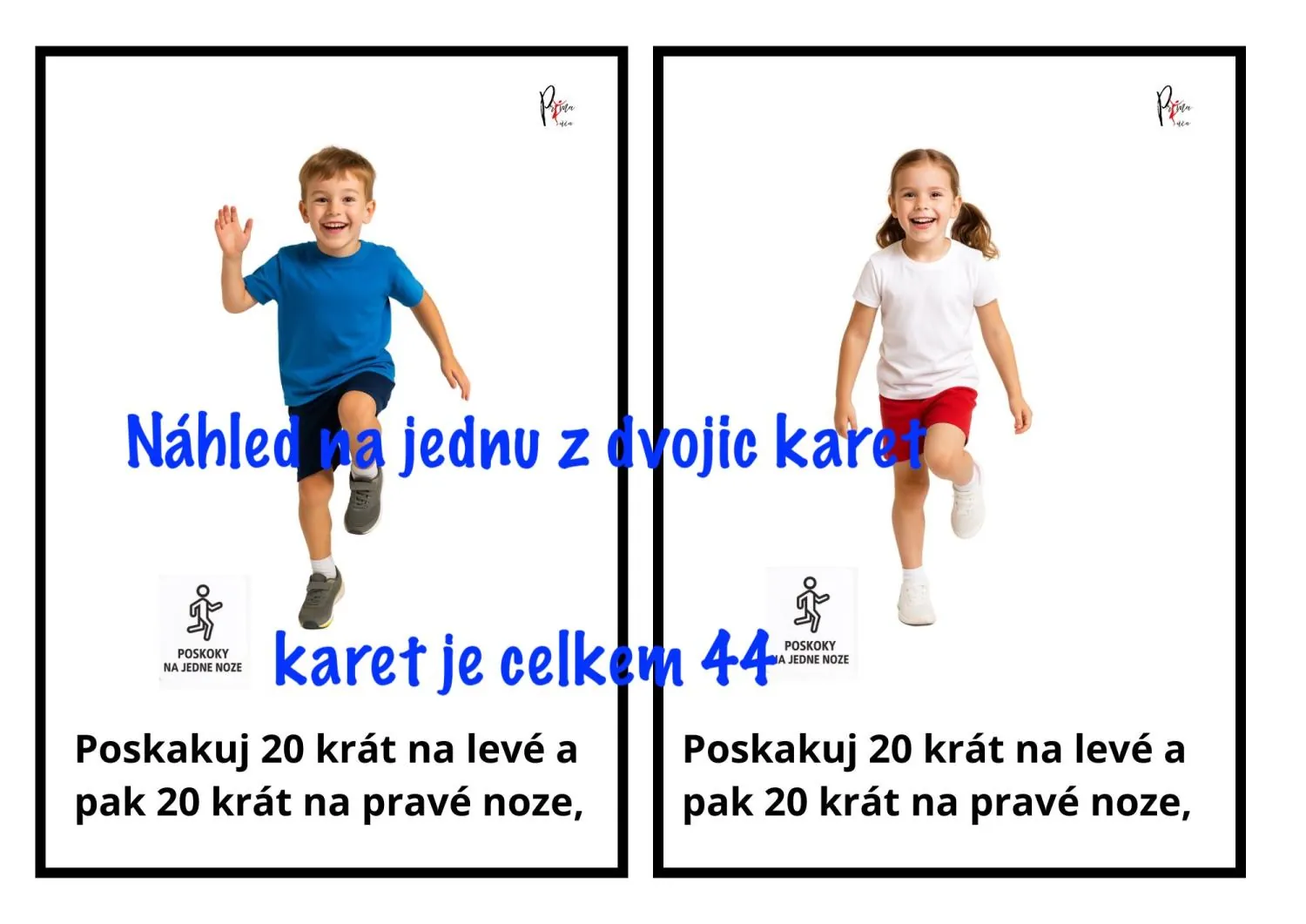 POHYBOVÉ PEXESO DO HODIN TĚLOCVIKU, DRUŽINY I ŠKOLY V PŘÍRODĚ. – náhled 4