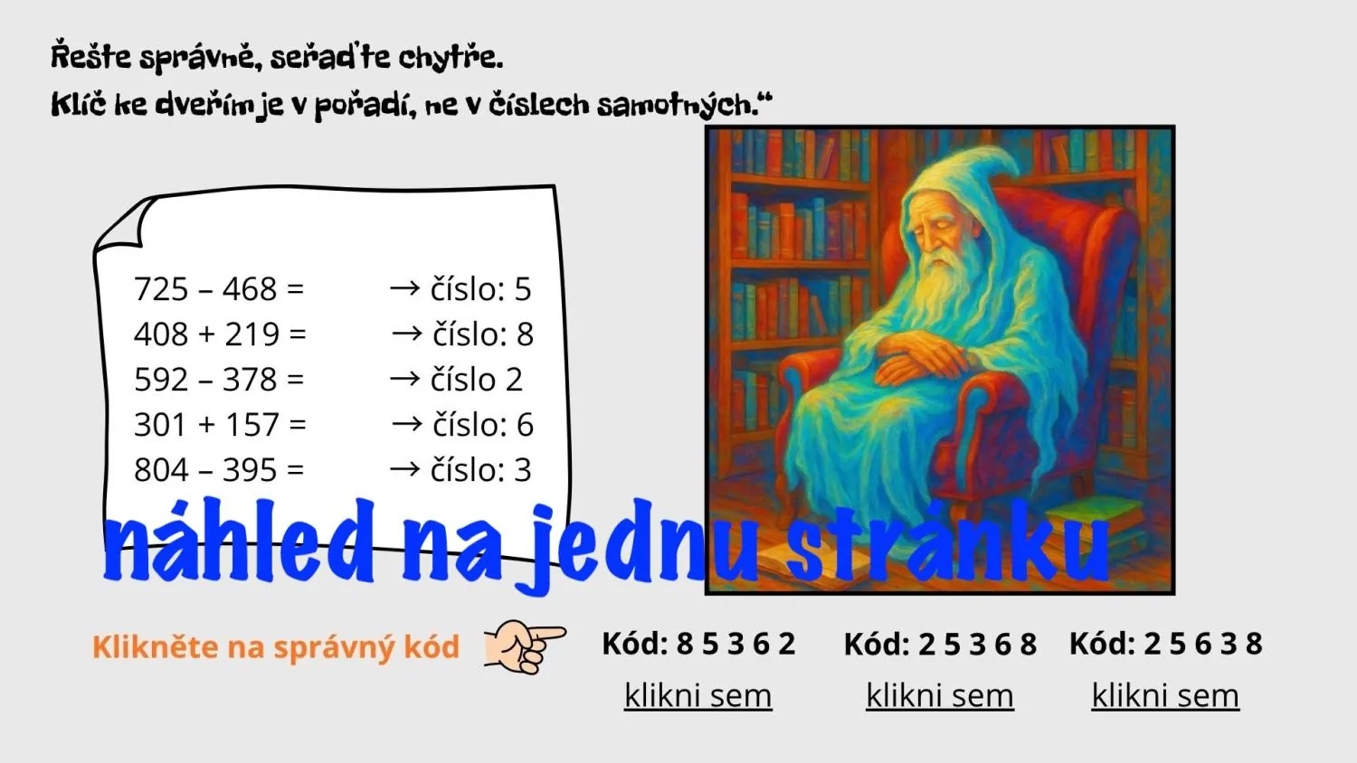 úniková hra - ZAKLETÁ ŠKOLA - netiskni a rovnou uč – náhled 2