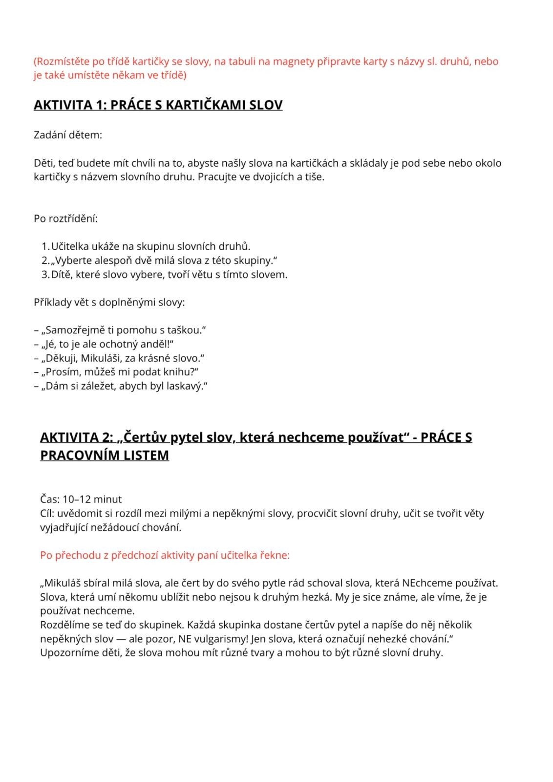 projektový týden - MIKULÁŠ - 1. h k sestavení podle vaší volby – náhled 2