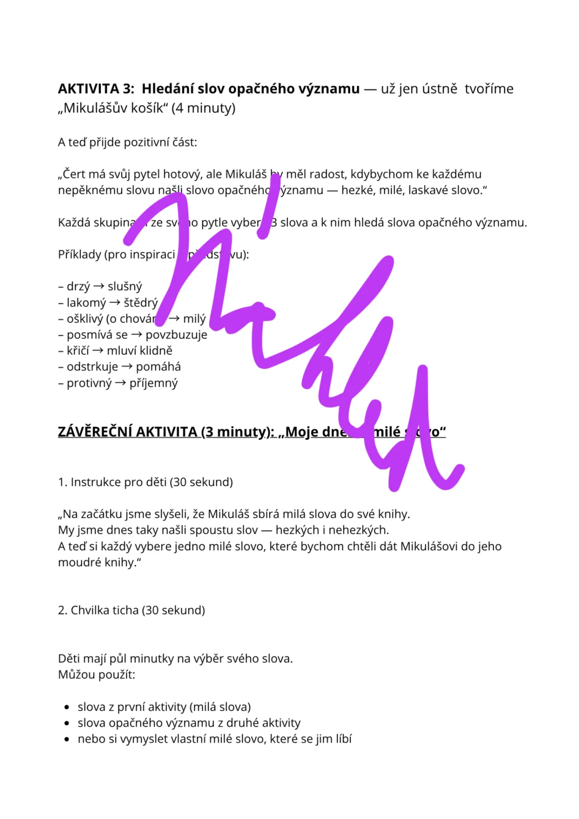 projektový týden - MIKULÁŠ - 1. h k sestavení podle vaší volby – náhled 3