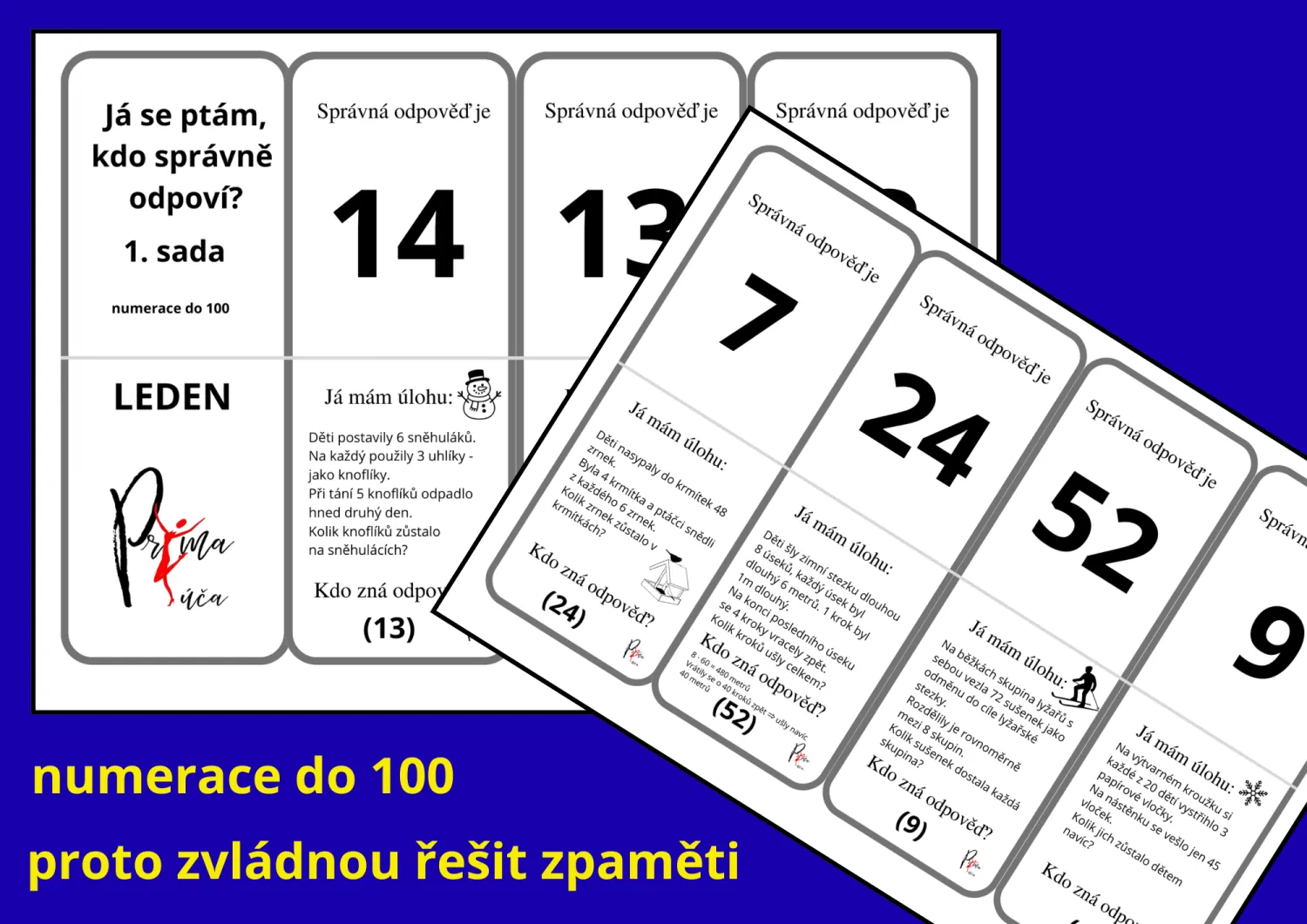 SLOVNÍ ÚLOHY JINAK - JÁ MÁM, KDO MÁ - LEDEN – náhled 2