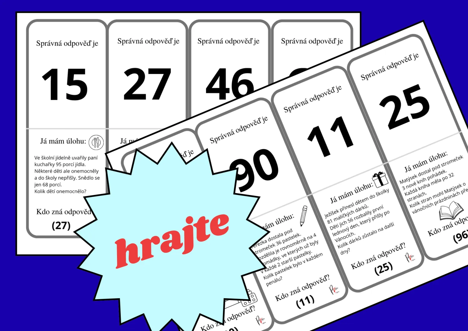 SLOVNÍ ÚLOHY JINAK - JÁ MÁM, KDO MÁ - LEDEN – náhled 3